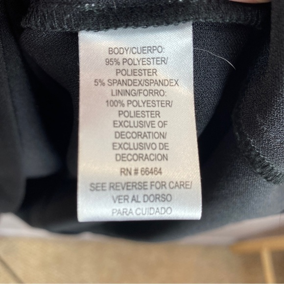 Sandra Darren Black Polka Dot Sleeveless Sheath Midi Dress Size 16 - Picture 7 of 9